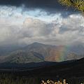 Subtle Rainbow on Mountain